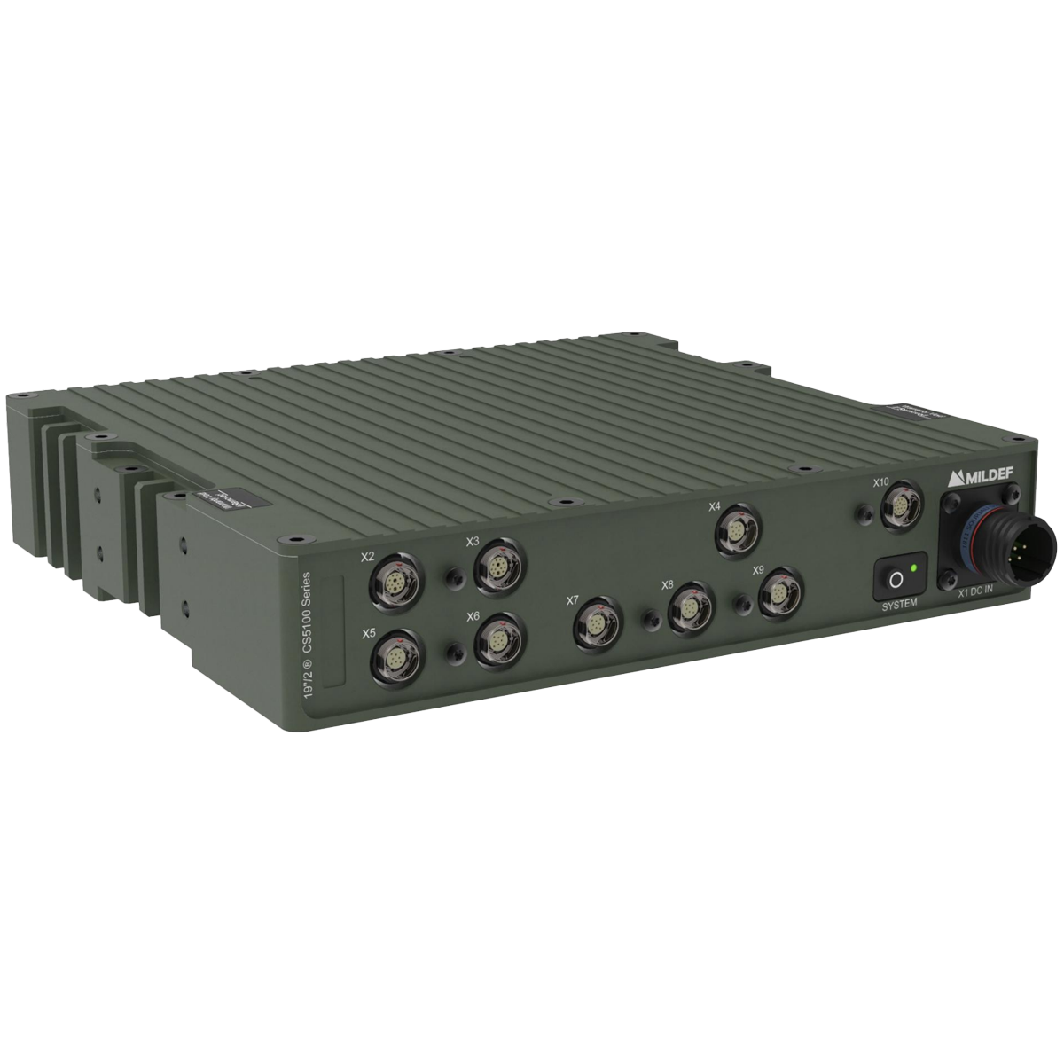 MilDef CS5100 Series rugged Jetson computer for tactical edge AI processing
