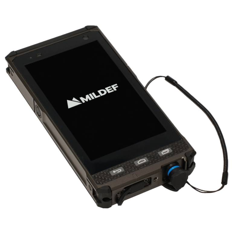 MilDef DF10 fully rugged Android handheld with 5.7 inch display and IP67 protection