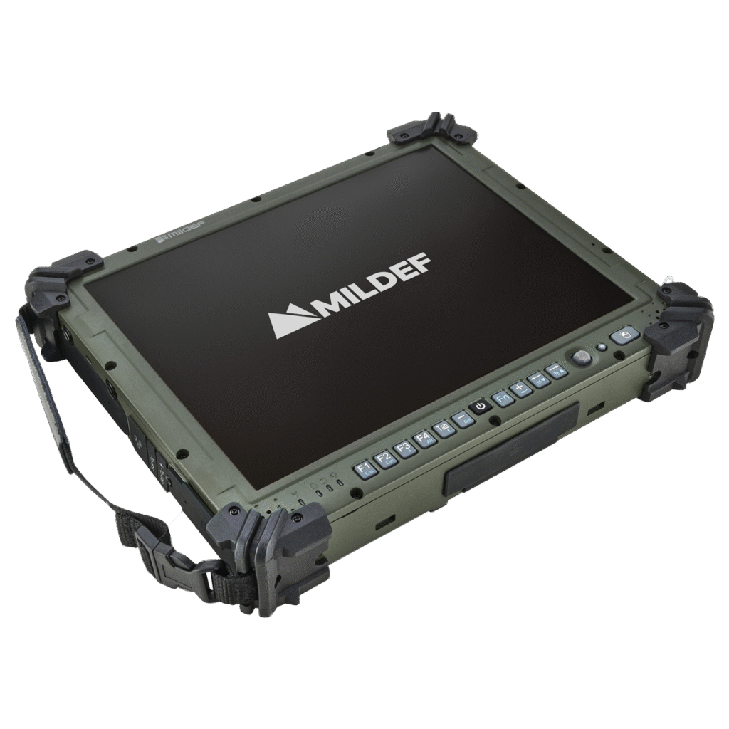 MilDef DK13 rugged 12 inch Windows tablet for mounted and dismounted C2 applications