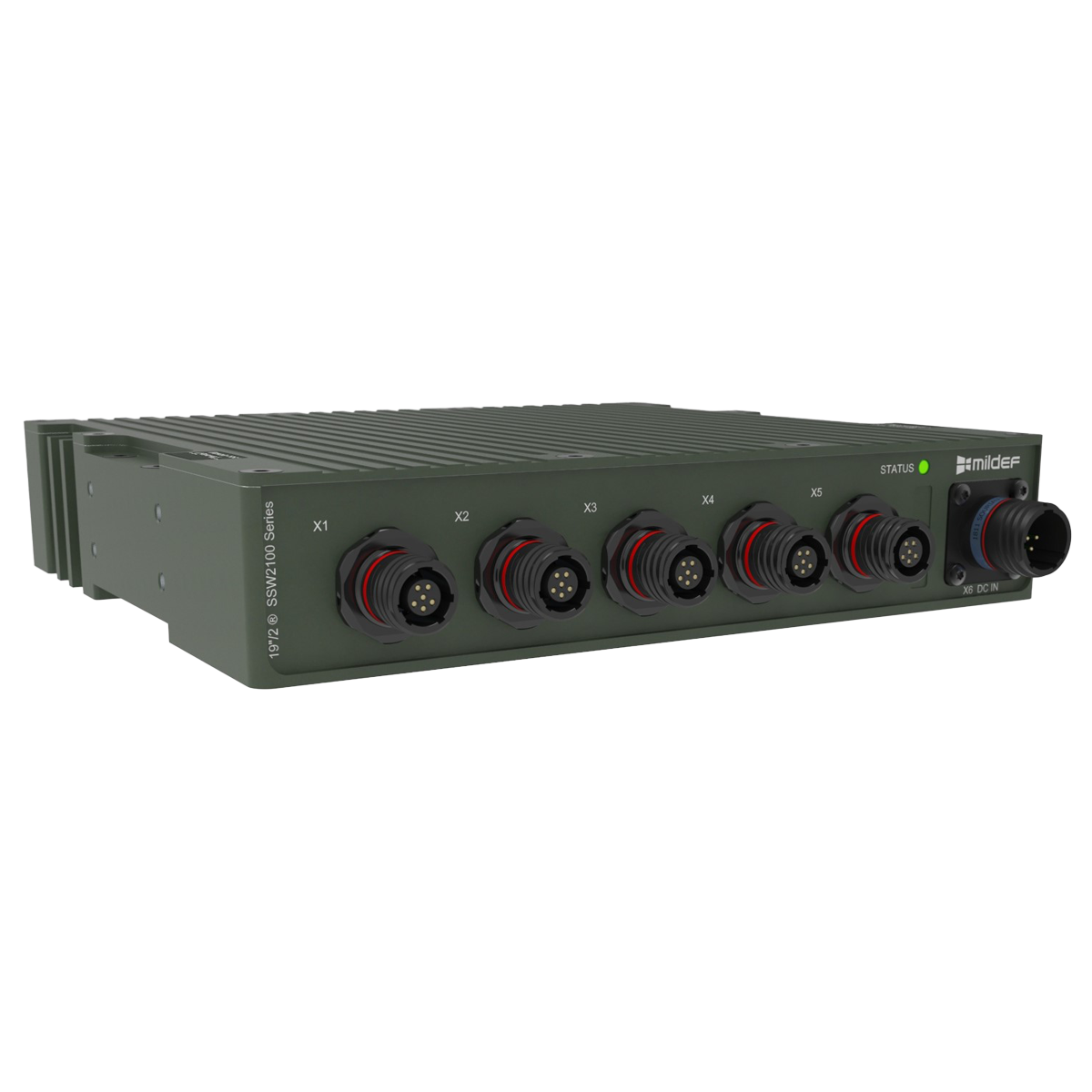 MilDef SSW2100 Series rugged USB matrix switch in compact 19”/2® form factor