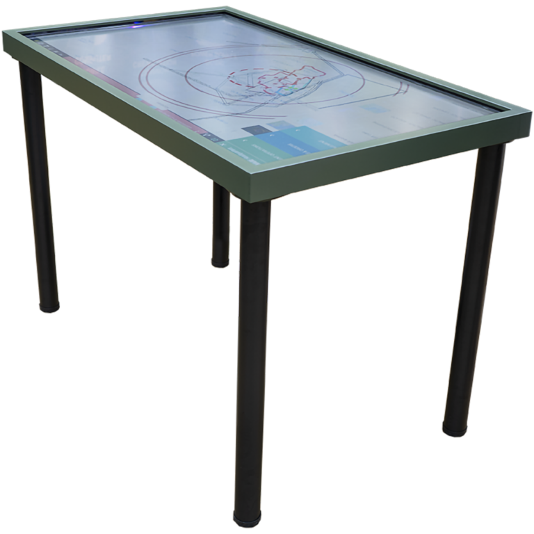 MilDef RD55 rugged 55 inch UHD display for position tables and tactical visualization environments