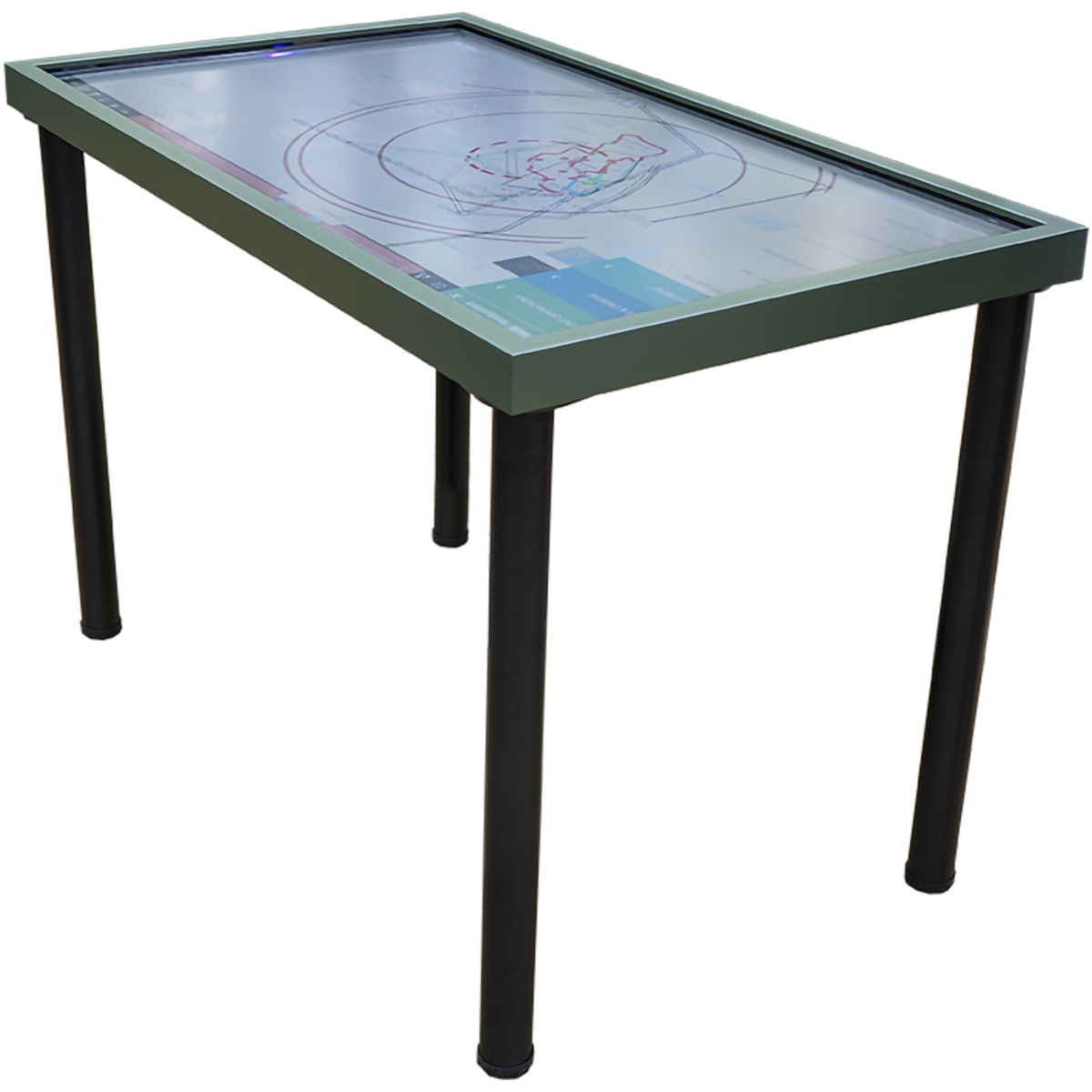 MilDef RD55 rugged 55 inch UHD display for position tables and tactical visualization environments