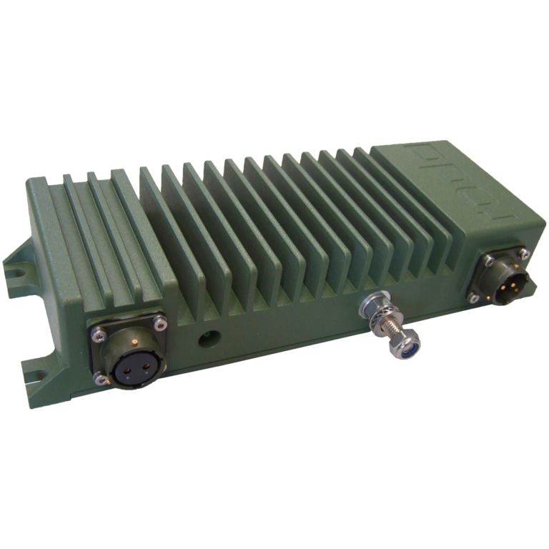 MilDef ROD Modular rugged DC/DC vehicle converter with 120 W and 200 W output options for protected defense platforms