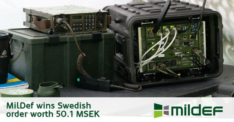 MilDef Group wins Swedish order worth 50.1 MSEK