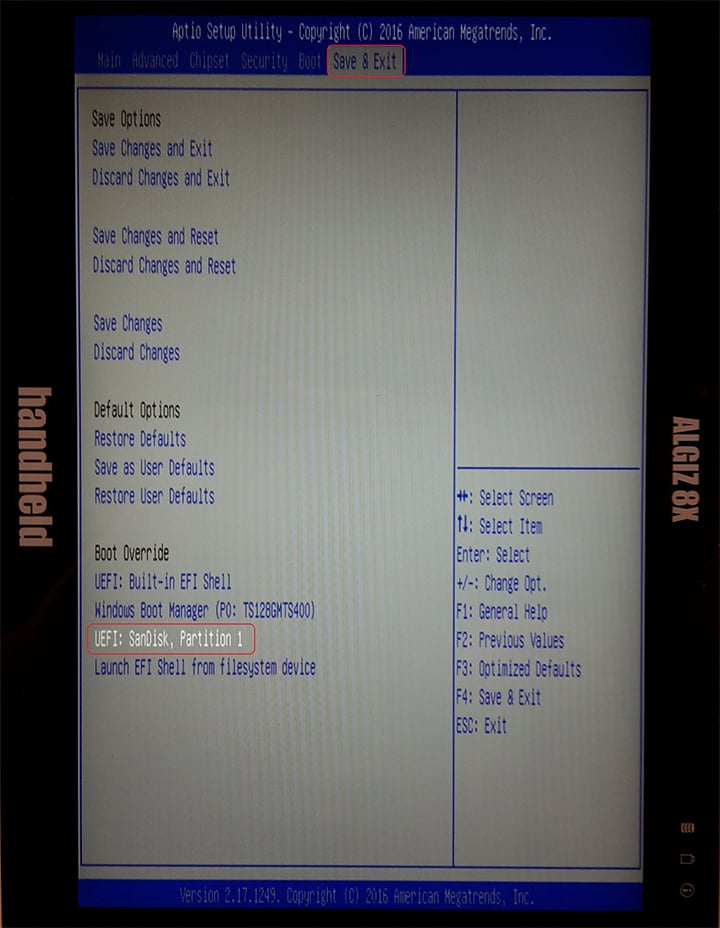 settings on algiz 8x