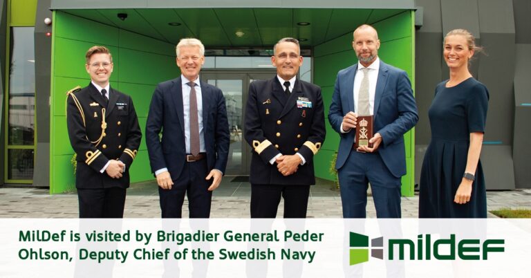MilDef is visited by Brigadier General Peder Ohlsson, Deputy Chief of the Swedish Navy
